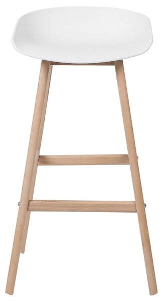 Sada 2 barových židlí MICCO Bílá