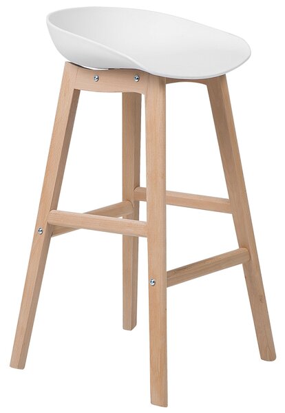 Sada 2 barových židlí MICCO Bílá