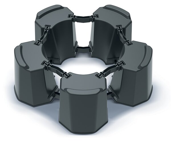Prosperplast Podstavec pod sud na dešťovou vodu MODULAR BASEWAN SET I antracit