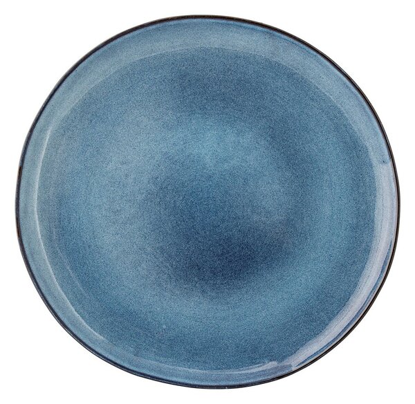 Bloomingville Kameninový talíř P.28.5 cm modrý