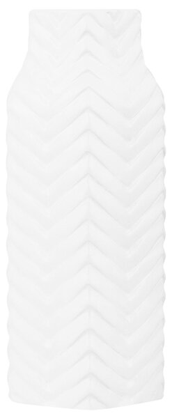Dekorativní váza XANTHOS Kamenina 32 cm Bílá