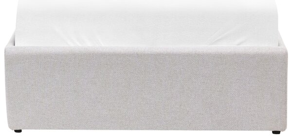 Postel s úložným prostorem bez čela Tkanina DINAN 90 x 200 cm Světle šedá