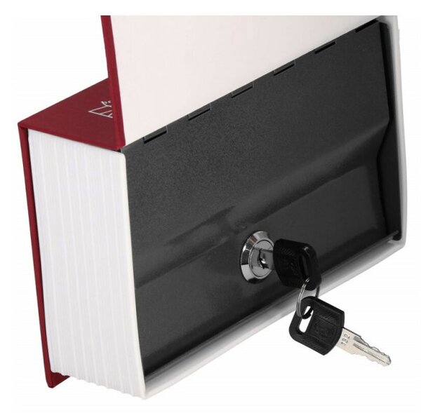 Trezor kniha SPRINGOS SAFEBOOK S červený