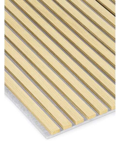 Dřevěný akustický panel, 2400 x 600 mm, B2BP001, bříza