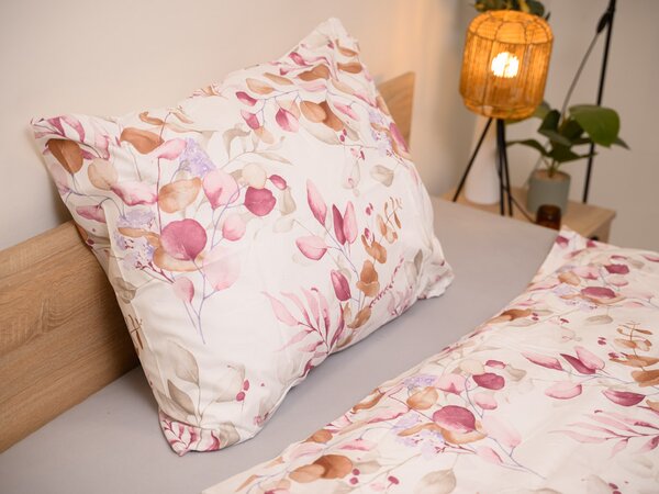 Povlečení z mikrovlákna FLORANY bílé Rozměr povlečení: 70 x 90 cm | 140 x 220 cm