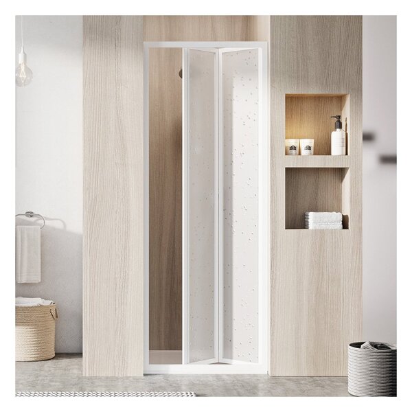 Ravak Supernova SDZ2 Sprchové dveře dvoudílné 70 cm Šířka: 700 mm, Profil: Bílá, Sklo: Hladké čiré