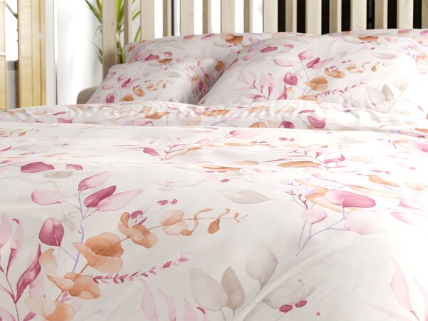 Povlečení z mikrovlákna FLORANY bílé Rozměr povlečení: 70 x 90 cm | 140 x 220 cm