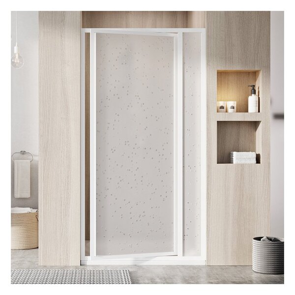 Ravak Supernova SDOP Sprchové dveře otočné pivotové 90 cm Profil: Bílá, Sklo: Pearl