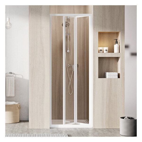 Ravak Supernova SDZ2 Sprchové dveře dvoudílné 70 cm Šířka: 700 mm, Profil: Bílá, Sklo: Hladké čiré
