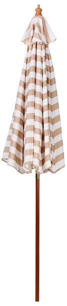 Slunečník 260 cm FERENTILLO Béžová/Bílá