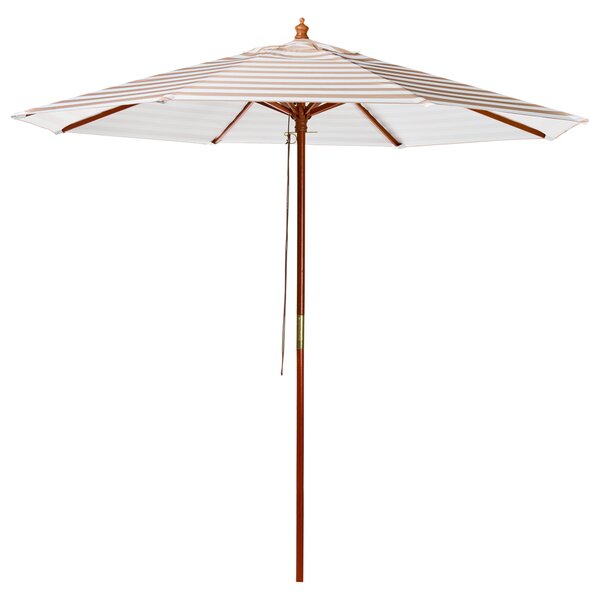 Slunečník 260 cm FERENTILLO Béžová/Bílá