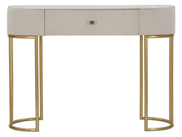 Designová konzole Hadassah 100 cm krémová