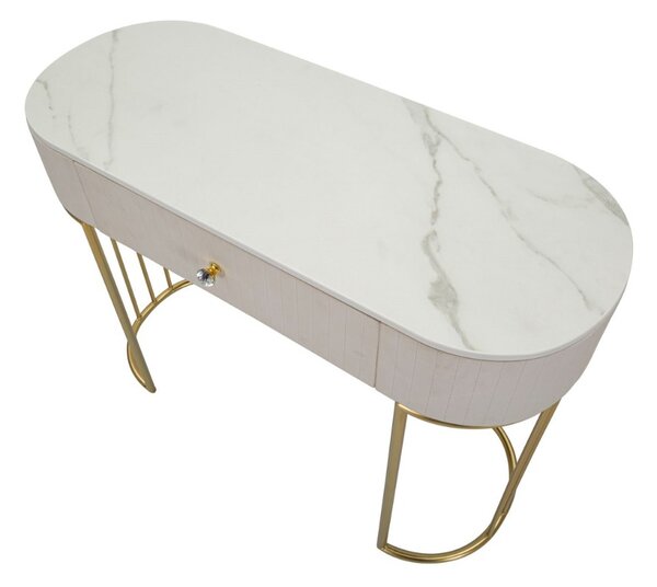 Designová konzole Hadassah 100 cm krémová