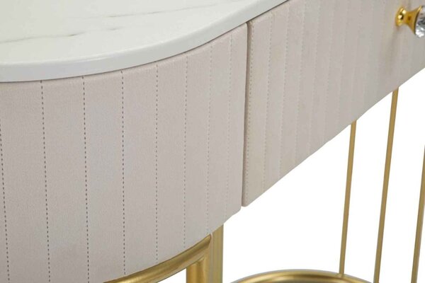Designová konzole Hadassah 100 cm krémová