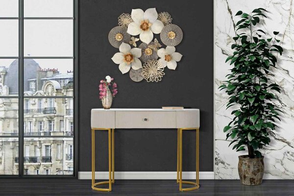 Designová konzole Hadassah 100 cm krémová