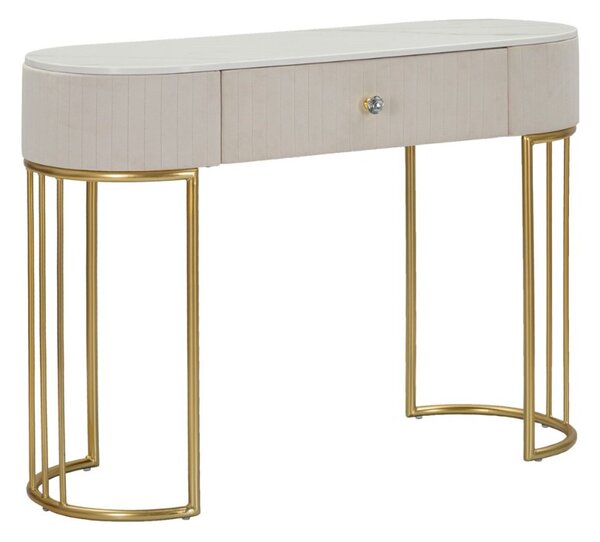 Designová konzole Hadassah 100 cm krémová
