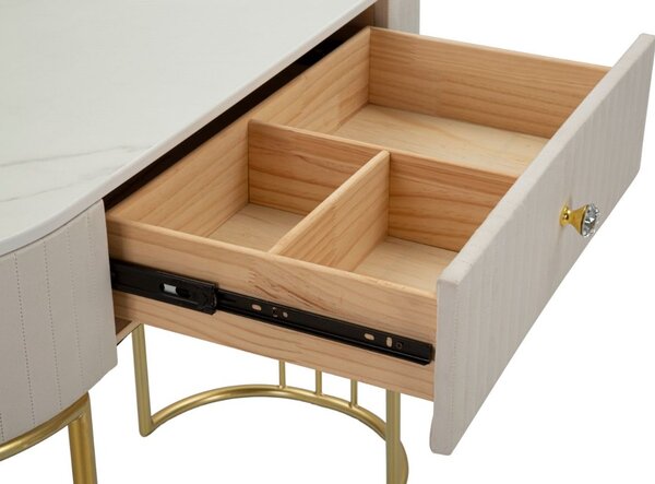 Designová konzole Hadassah 100 cm krémová