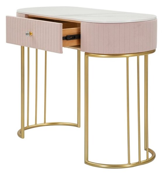 Designová konzole Hadassah 100 cm růžová