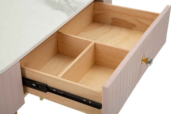 Designová konzole Hadassah 100 cm růžová
