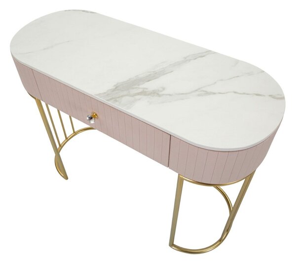 Designová konzole Hadassah 100 cm růžová