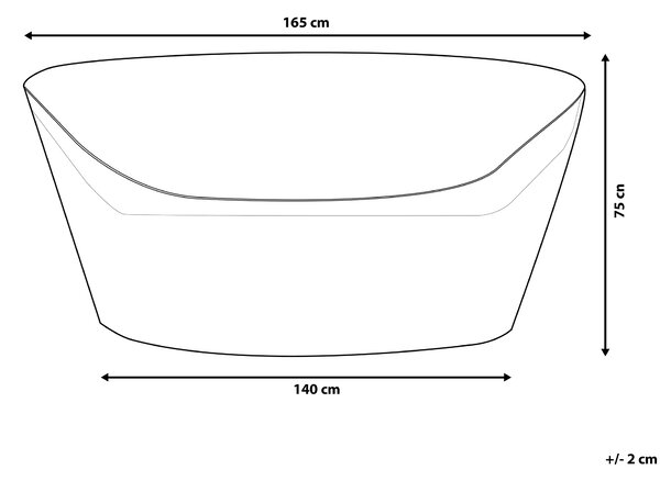 Ochranná plachta CHUVA 165 cm 140 cm 75 cm Šedá