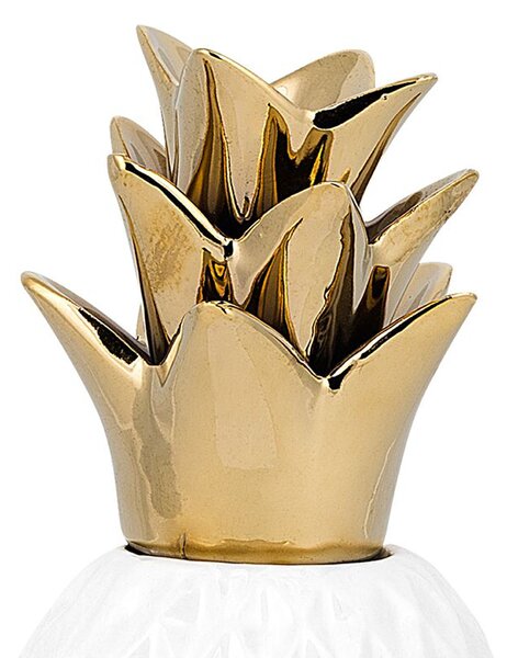 Dekorativní figurka Ananas TYANA Keramika Bílá