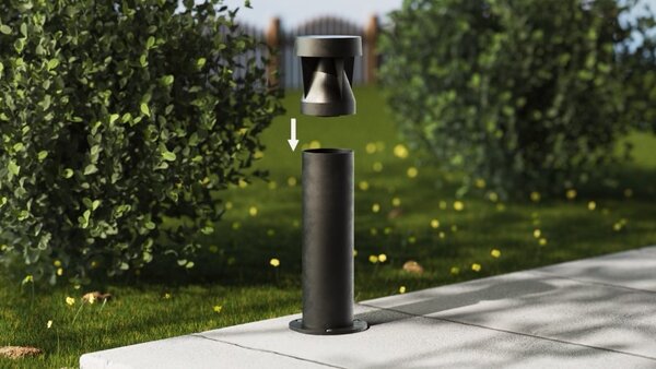 Philips 8720169386891 Avery solární stojanové svítidlo/sloupek LED V403mm 1,8W/200lm 2700K IP44 černá