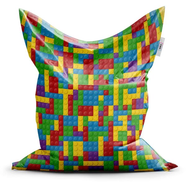 Sablio Sedací vak Classic Barevná stavebnice - 150x100 cm