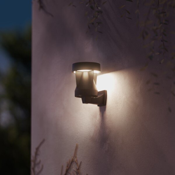 Philips 8720169386853 Avery solární nástěnné svítidlo LED 1,8W/200lm 2700K IP44 černá