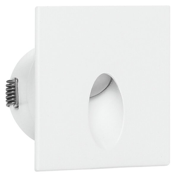 Linea Light 86563W70 Quara65_Q, bílé zápustné LED svítidlo do stěny, 1x2W 3000K, rozměr 7x7cm, IP65