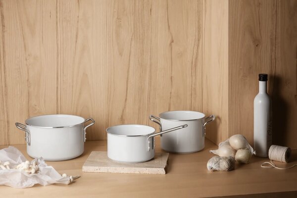 Eva Solo hrnec 16 cm White Line Ceramic 2,5 l nepřilnavý – nepřilnavý hrnec s keramickým povrchem