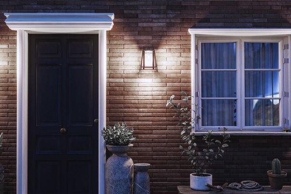 Philips 8720169361881 UltraEfficient Lysin solární nástěnné svítidlo se senzorem LED 3,2W/500lm 4000K IP44 antracitová