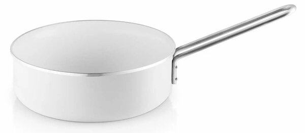 Eva Trio White Line Hluboká pánev s keramickým nepřilnavým povrchem 24 cm, bílá, bez PFAS, na indukci, do trouby do 400 °C, Eva Solo