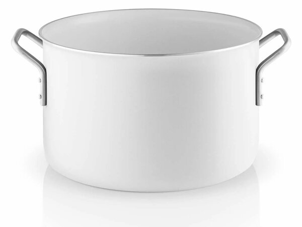 Eva Solo hrnec 24 cm White Line Ceramic 7 l nepřilnavý – velký hrnec pro vaření a přípravu jídel