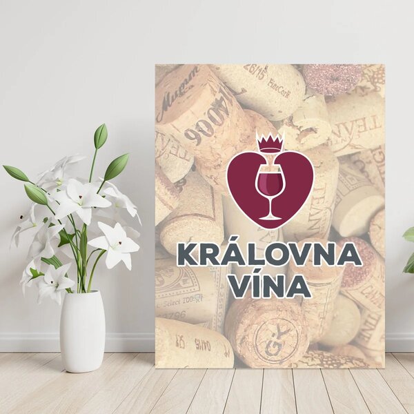 Sablio Dárková cedulka Královna vína: 30x40 cm