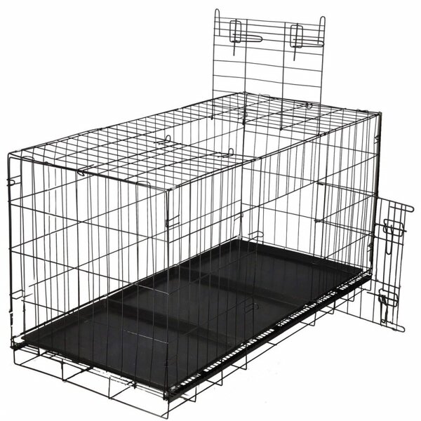 Klec pro zvířata 130x70x61 cm kovová SPRINGOS PA1082