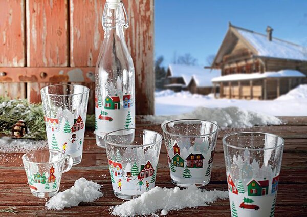 Cerve Skleněný hrnek Nadia 310ml SNOW VILLAGE