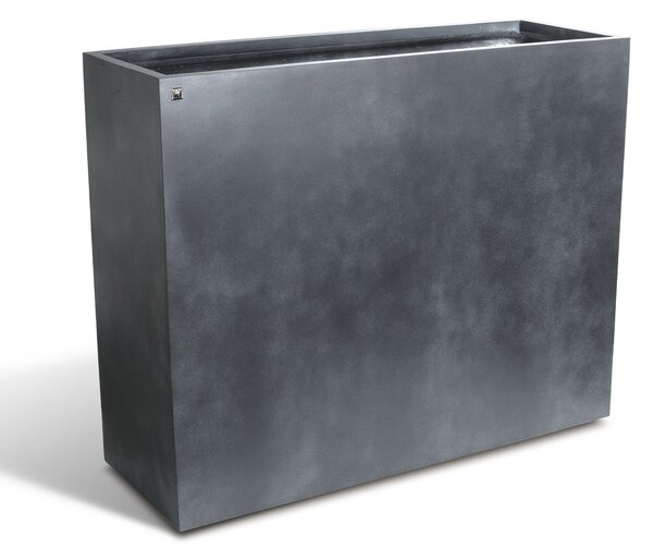 Rozdělovač prostoru a květináč Division Lite, 100/100 x 35/35 x 60/80 cm, betonově šedá, antracitová Barva:: antracitová, Rozměry:: 100x35x80cm