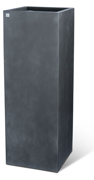 Květináč - Sloup, Division Lite Pedestal, dxšxv 35/35 x 35/35 x 80/100 cm, betonově šedá, antracitová Barva:: antracitová, Rozměry:: 35x35x100
