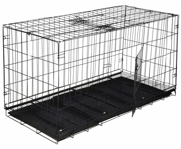 Klec pro zvířata 130x70x61 cm kovová SPRINGOS PA1082