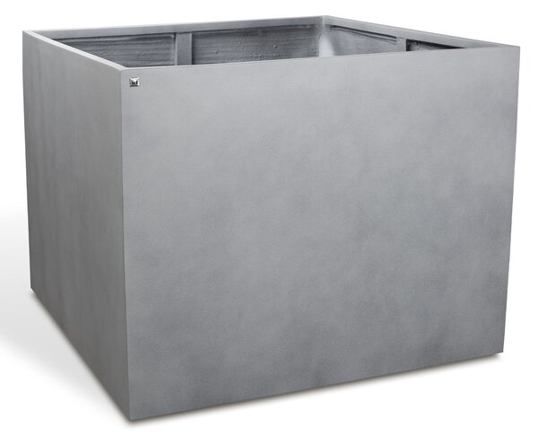 Květináč Division Lite CUBE BIG, dxšxv 80/100 x 80/100 x 60/80 cm, betonově šedá, antracitová Barva:: šedá, Rozměry:: 100x100x80cm