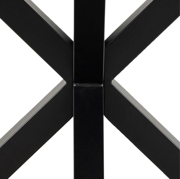 Actona Jídelní kulatý stůl Heaven 119 cm šedý mramor/černý