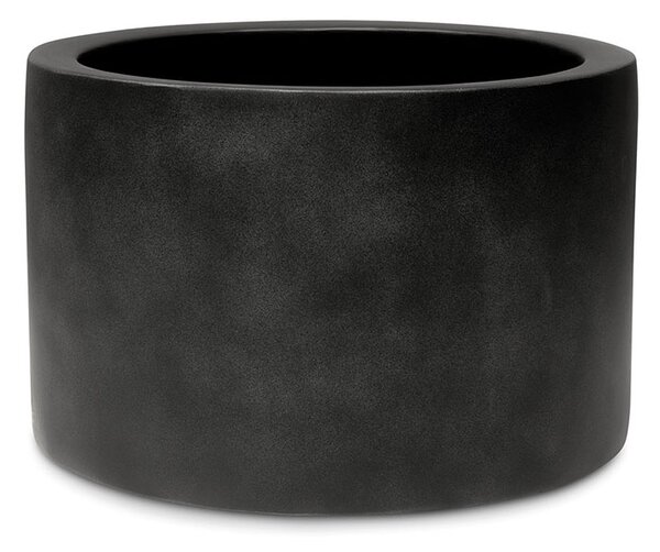 Cylindrický květináč Division Lite - válec, průměr 47/60/80 cm, výška 30/40/60 cm, šedá, antracitová Barva:: černá, Rozměr:: Ø 48cm - výška 30cm