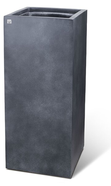 Květináč - Sloup, Division Lite Pedestal, dxšxv 35/35 x 35/35 x 80/100 cm, betonově šedá, antracitová Barva:: antracitová, Rozměry:: 35x35x80
