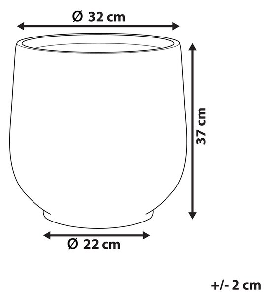 Květináč DIONI 32 cm Světle šedá