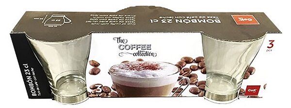 Cegeco Skleněný hrnek CoK Bombon 230 ml 3ks