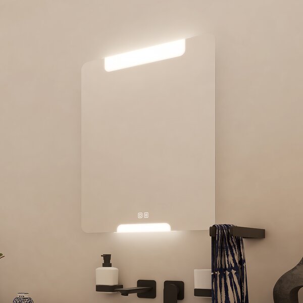 Nimco LED zrcadlo 10,5W, 60x80 cm se dvěma dotykovými senzory