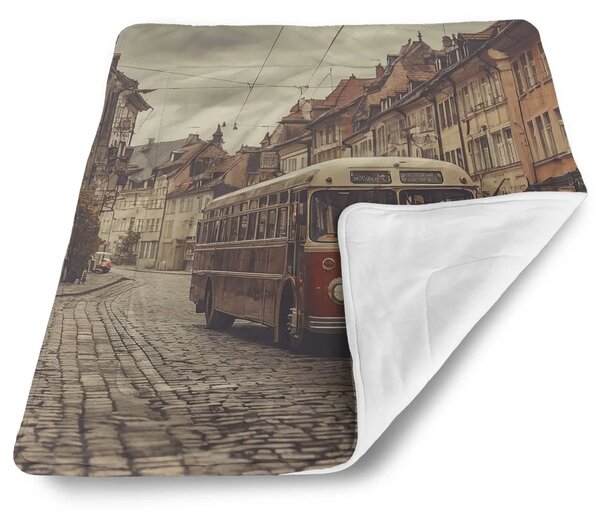 Sablio Deka pro miminko Historický autobus - 80x100 cm