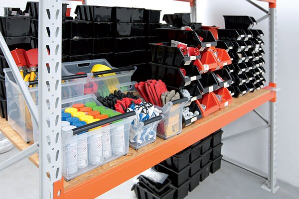 Prosperplast Úložný box, úzký s madlem, systémový NUK, 58x38x26, 30l