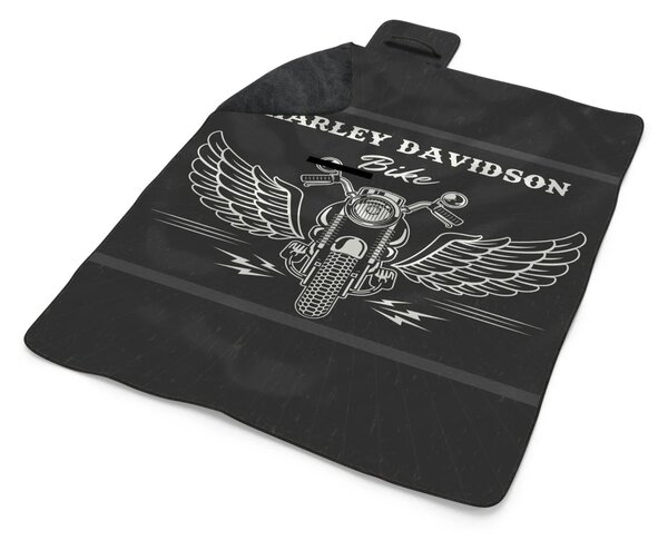 Sablio Plážová deka Harley-Davidson S křídly: 200x140 cm